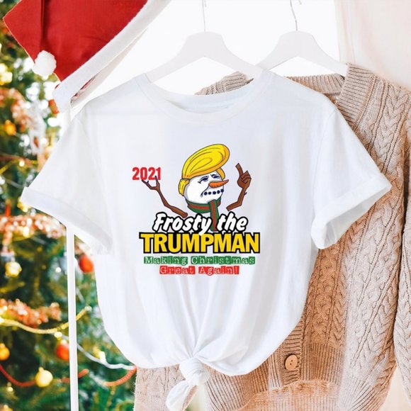 Frosty The Trumpman Christmas Great Again Shirt